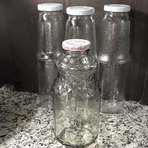 Clear Glass Jar Set (of 4)